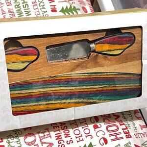 American Native cheese board set - NEW